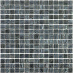 Shaded Blue & Grey Mixed Squares Glass Pool Tile