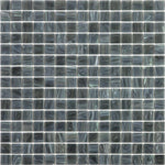 Shaded Blue & Grey Mixed Squares Glass Pool Tile