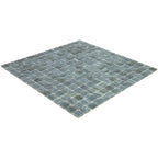 Shaded Blue & Grey Mixed Squares Glass Pool Tile | Tile Club