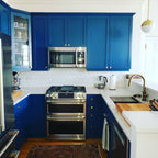 Sheila Urban Real Estate After Kitchen Transformation with Tile Club 4" Thassos Marble Hexagon Tile Honed Backsplash