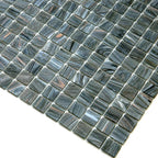 Shimmery Mountain Rock Mixed Squares Glass Pool Tile | Tile Club