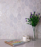 elongated hexagon subway tile
