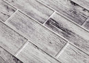 Silver Wooden Glass Subway Mosaic Tile | Tile Club | Contemporary Tile Pattern
