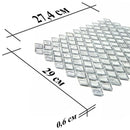 Silver Diamond Glass Mosaic Tile | Tile Club