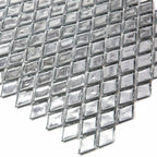 Silver Diamond Glass Mosaic Tile | Tile Club