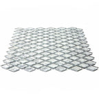 Silver Diamond Glass Mosaic Tile | Tile Club