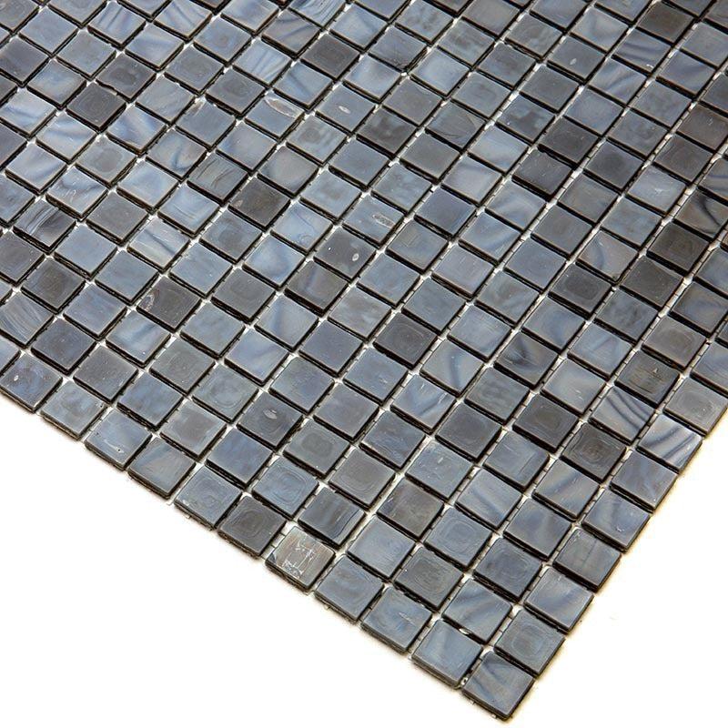 Slate Grey Mixed Squares Glass Pool Tile