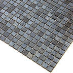 Slate Grey Mixed Squares Glass Pool Tile | Tile Club