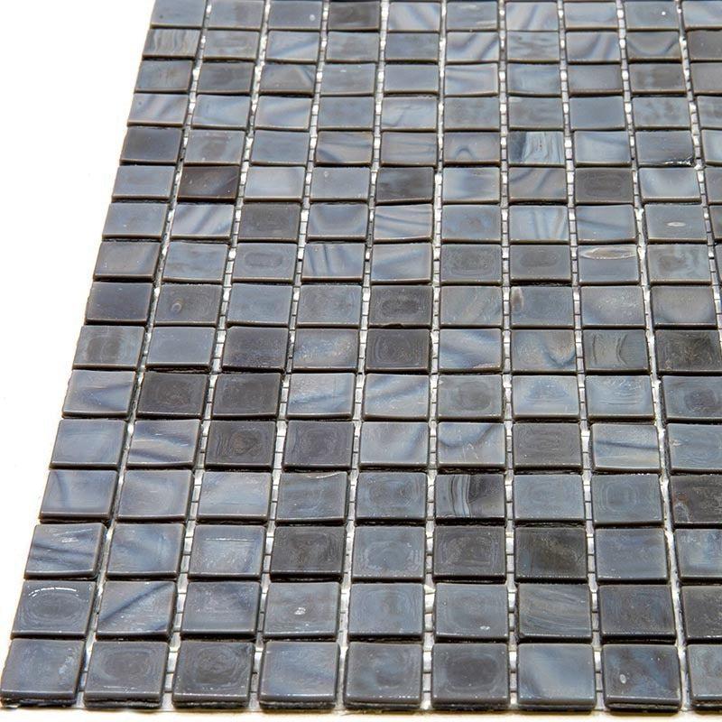 Slate Grey Mixed Squares Glass Pool Tile | Tile Club