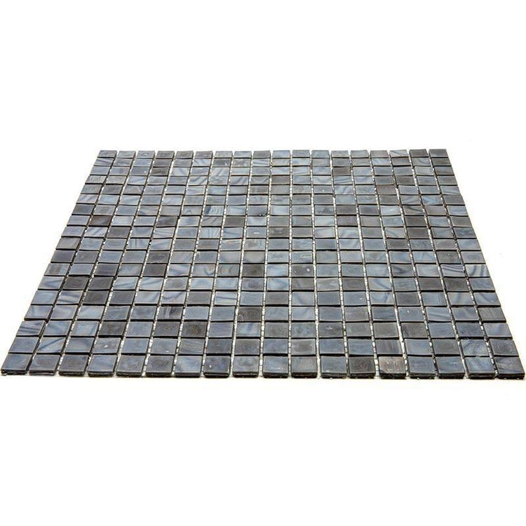Slate Grey Mixed Squares Glass Pool Tile | Tile Club