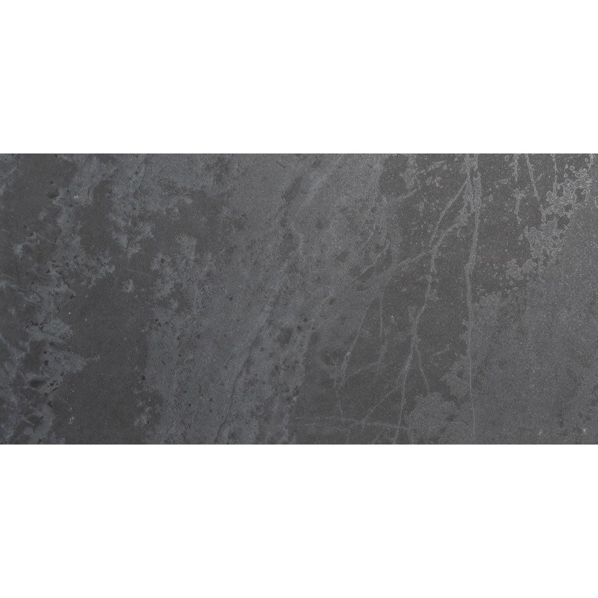Slatestone Black Porcelain Tile 12.5x25 Sample