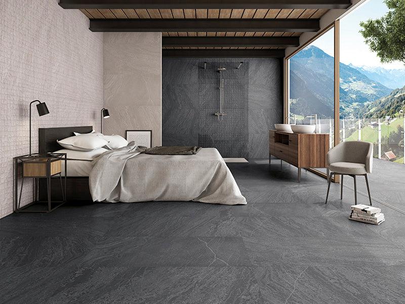 Slatestone Black 23.6x47.3 | Tile Club