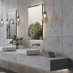 SlimTile Brookhaven Concrete Waterproof Wall Cladding Modern Bathroom Tile