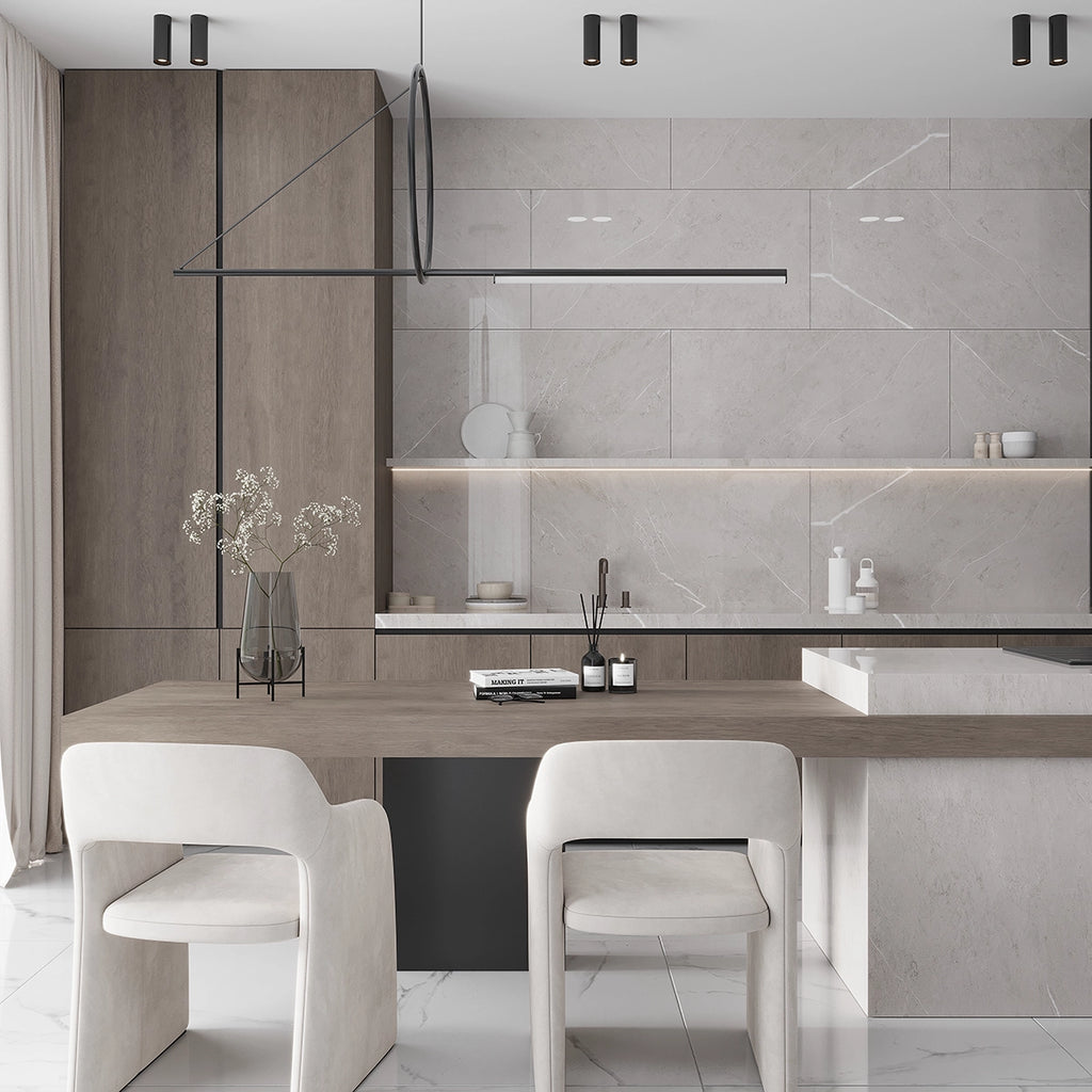 SlimTile Laredo Polished Marble Waterproof Wall Cladding | Tile Club