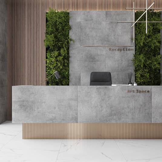 SlimTile Lincoln Concrete Waterproof Wall Cladding | Tile Club
