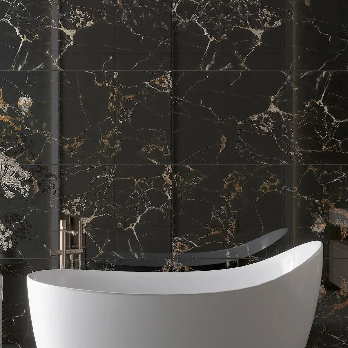 SlimTile Madison Polished Marble Waterproof Wall Cladding | Tile Club