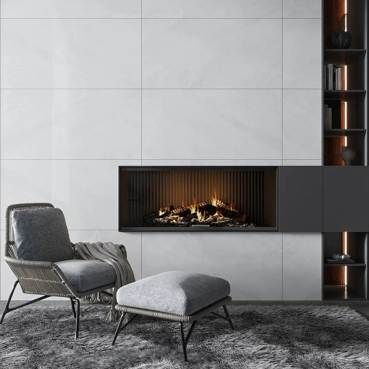 SlimTile Portland Polished Marble Waterproof Wall Cladding | Tile Club