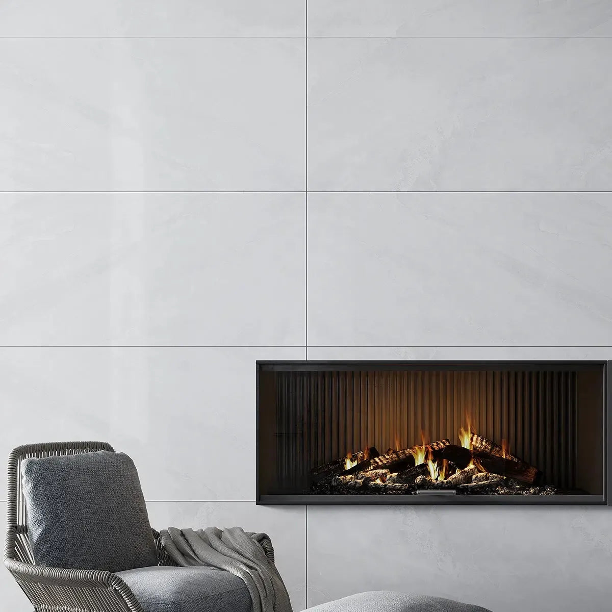 Portland Grey Cladding SlimTile Portland Polished Marble Waterproof Wall Cladding |Made in the ...