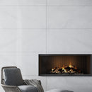 SlimTile Portland Polished Marble Waterproof Wall Cladding Fireplace Surround