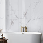 SlimTile Roseville Polished Marble Waterproof Wall Cladding Bathroom Wall