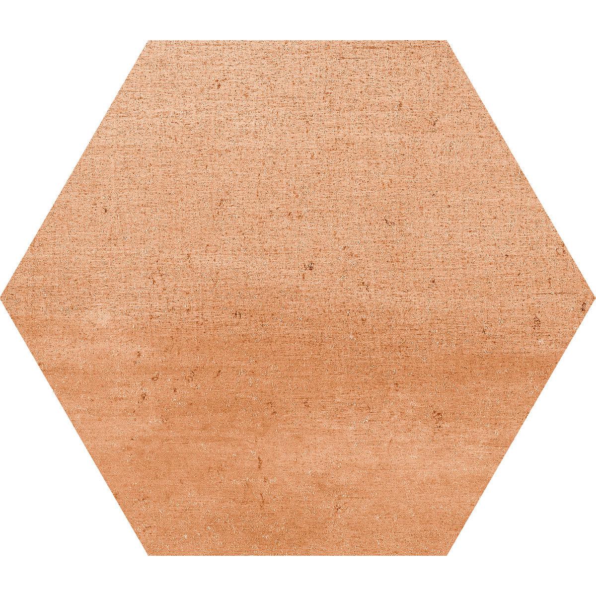 Sola Ochre Hexagon Porcelain Tile 7x8