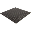 Space Black Squares Glass Pool Tile | Tile Club