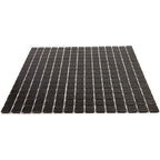 Space Black Squares Glass Pool Tile | Tile Club