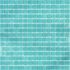 Specked Beach Blue Squares Glass Pool Tile | Tile Club