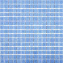 Speckled Periwinkle Blue Squares Glass Pool Tile