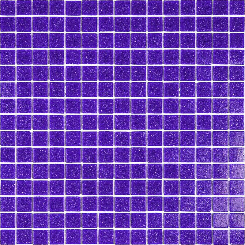 Speckled Deep Blue Squares Glass Pool Tile Sample