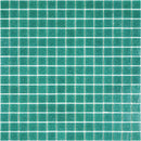 Speckled Jade Green Squares Glass Pool Tile Sample