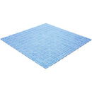 Speckled Periwinkle Blue Squares Glass Pool Tile | Tile Club