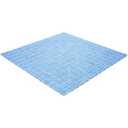 Speckled Periwinkle Blue Squares Glass Pool Tile | Tile Club