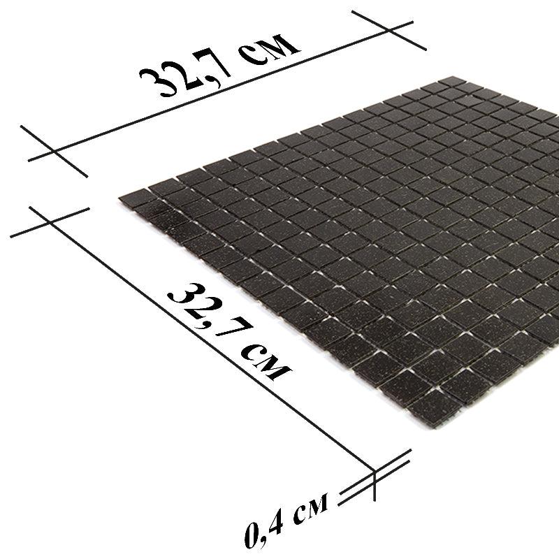 Speckled Black Squares Glass Pool Tile | Tile Club