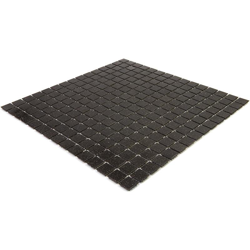 Speckled Black Squares Glass Pool Tile