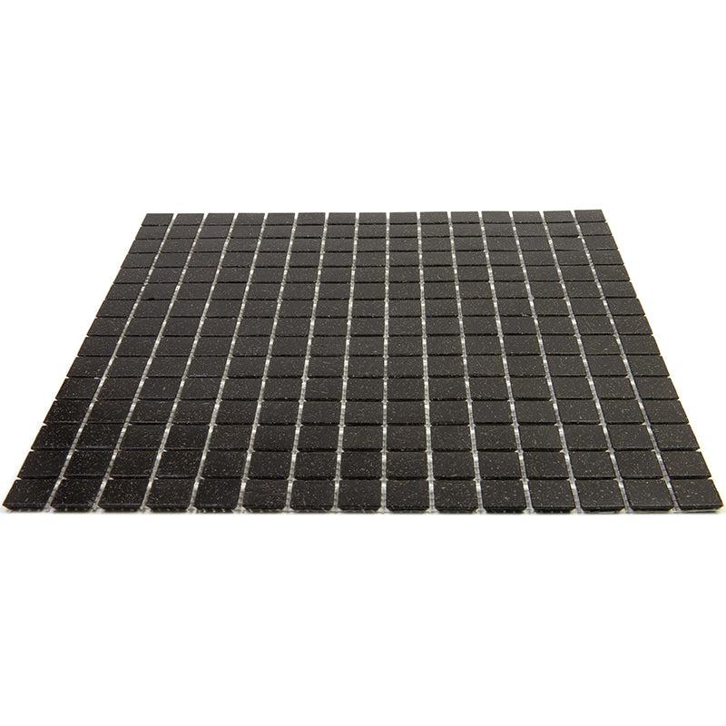 Speckled Black Squares Glass Pool Tile | Tile Club