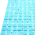 Speckled Blue Squares Glass Pool Tile | Tile Club