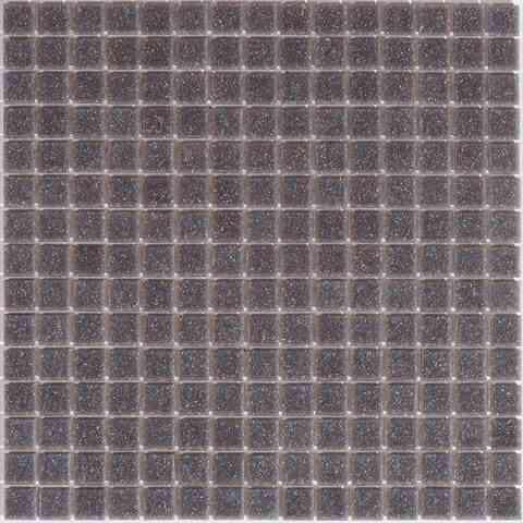 Speckled Charcoal Grey Squares Glass Pool Tile