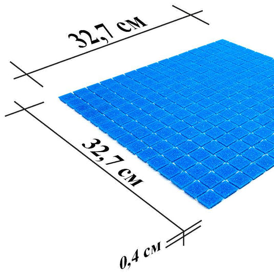 Speckled Cobalt Blue Squares Glass Pool Tile | Tile Club