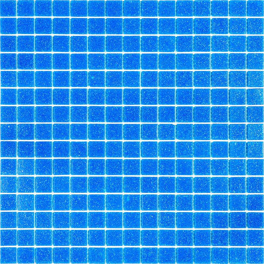 Speckled Cobalt Blue Squares Glass Pool Tile