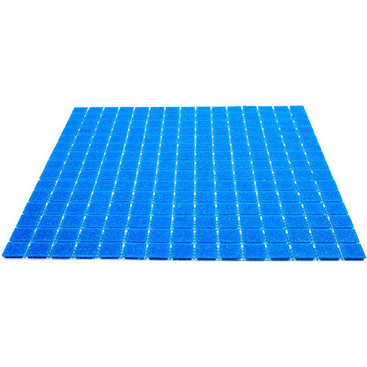 Speckled Cobalt Blue Squares Glass Pool Tile | Tile Club