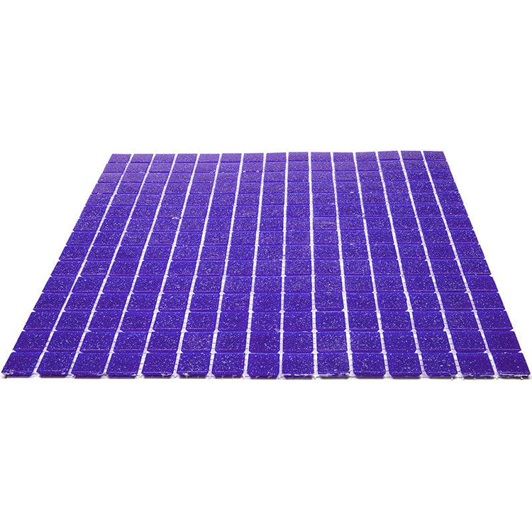 Speckled Deep Blue Squares Glass Pool Tile | Tile Club