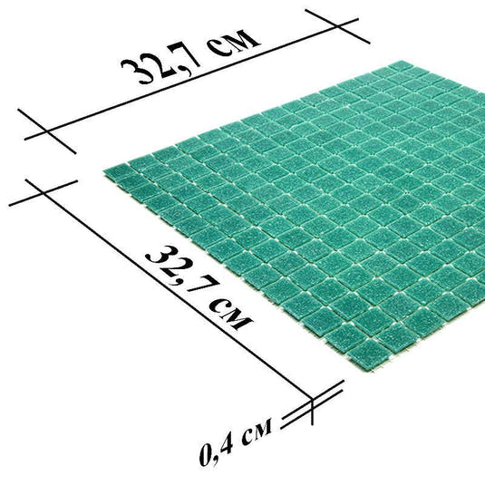 Speckled Jade Green Squares Glass Pool Tile | Tile Club