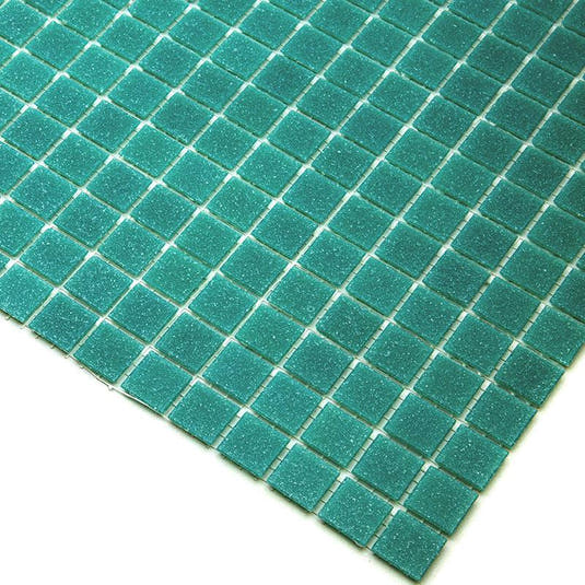 Speckled Jade Green Squares Glass Pool Tile | Tile Club