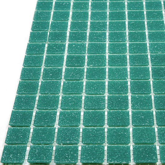 Speckled Jade Green Squares Glass Pool Tile | Tile Club