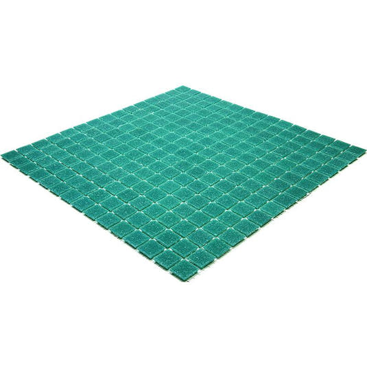 Speckled Jade Green Squares Glass Pool Tile | Tile Club