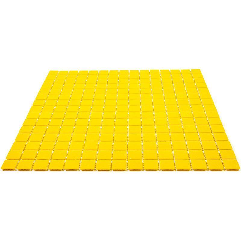 Lemon Yellow Squares Glass Pool Tile | Tile Club