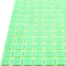Speckled Lime Green Squares Glass Pool Tile | Tile Club