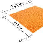 Speckled Orange Squares Glass Pool Tile | Tile Club