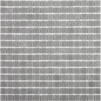 Speckled Pewter Grey Squares Glass Pool Tile